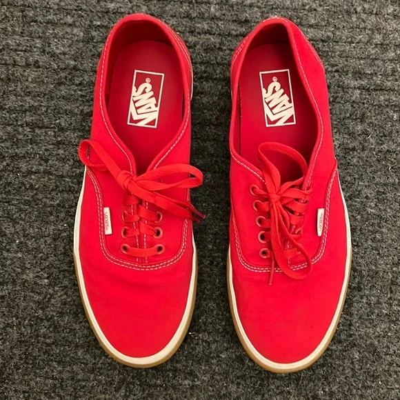Vans gum bumper sales red